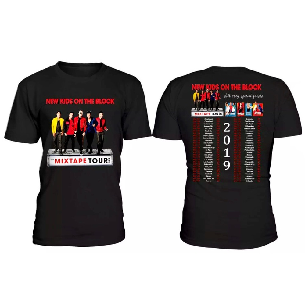 Brand new NKOTB Mixtape Tour t-shirt Medium, Black